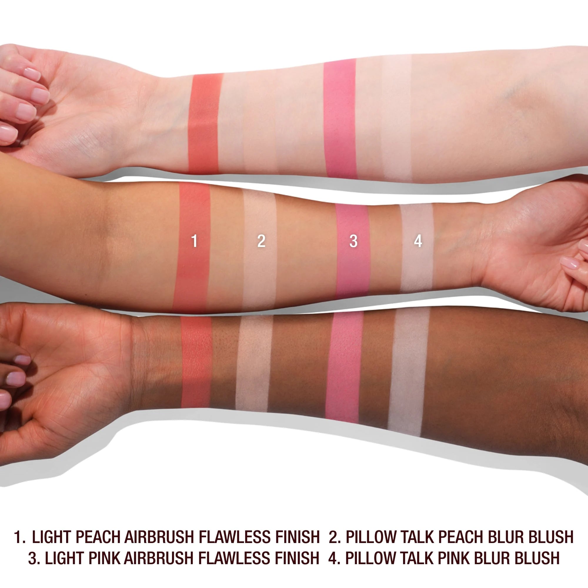 Paleta de polvos iluminadores y rubores Airbrush Flawless Finish de Pillow Talk Beauty Soulmates